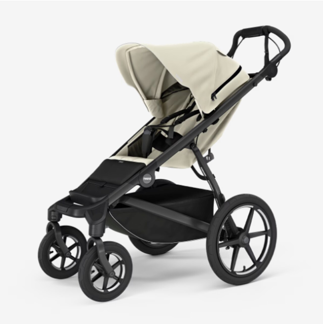 Urban Glide 4-wheel baby bundle in soft beige, black & mid blue