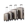 Hartschalenkoffer-Set Exopack in beige, blue & black