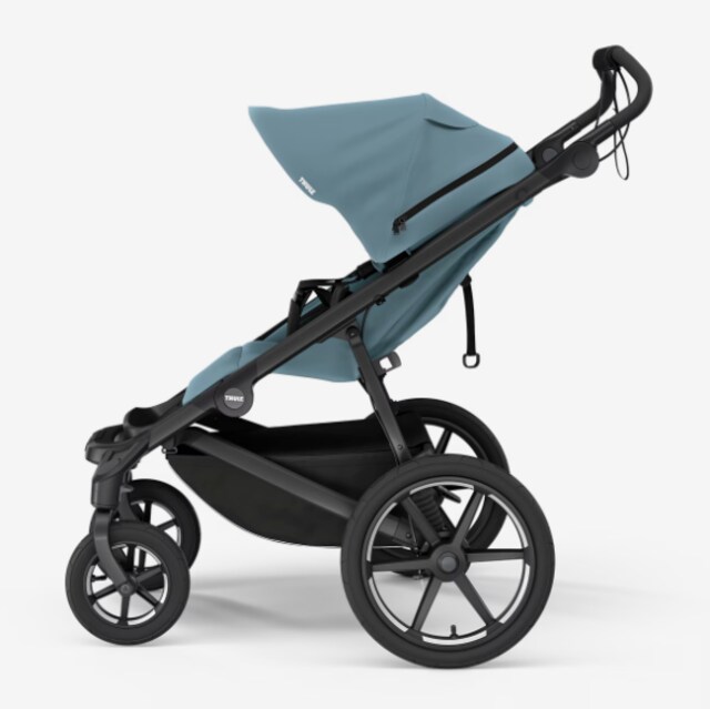 Urban Glide 4-wheel baby bundle in mid blue, black & soft beige