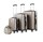 Hartschalenkoffer-Set Exopack inkl. Beautycase in beige